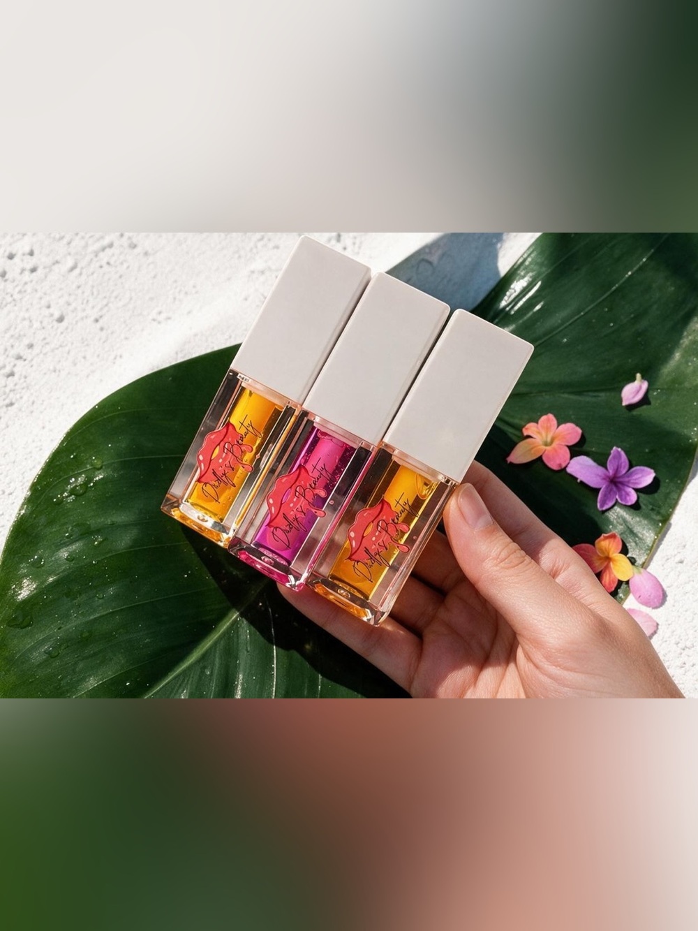 Nourishing Face Oil Trio by (unknown) — Pink & Orange Glow